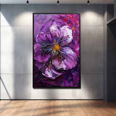 Purple Flower Oil Painting